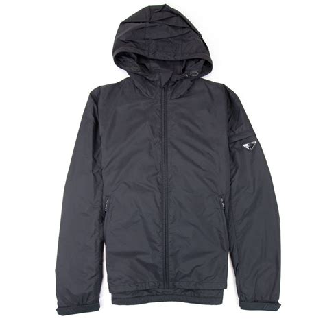 Prada Giubbotto Nylon Piuma Windbreaker Jacket Nero